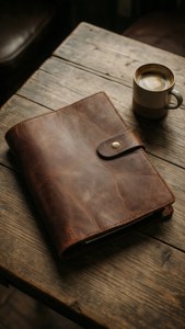 Leather Folder Coffee