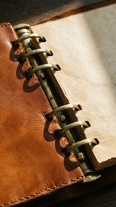 Leather Journal Brass