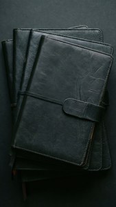 Leather Notebooks Stack
