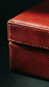 Leather Texture Red Box