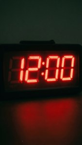 LED Clock 12:00