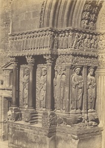 [Left side of the Main Portal of Saint-Trophime with Evangelists and the Blessed, Arles]