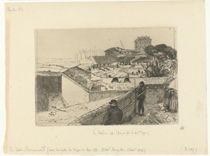 Leger op bastion 84 tijdens beleg van Parijs in 1870