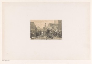 Leggen van de eerste steen van de Sint-Antonispoort
