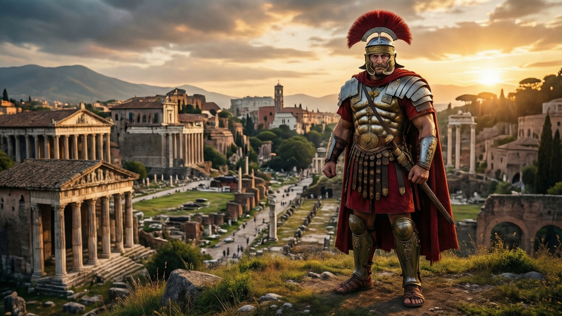 Legionary at Dusk by Wallpapers.art Studio