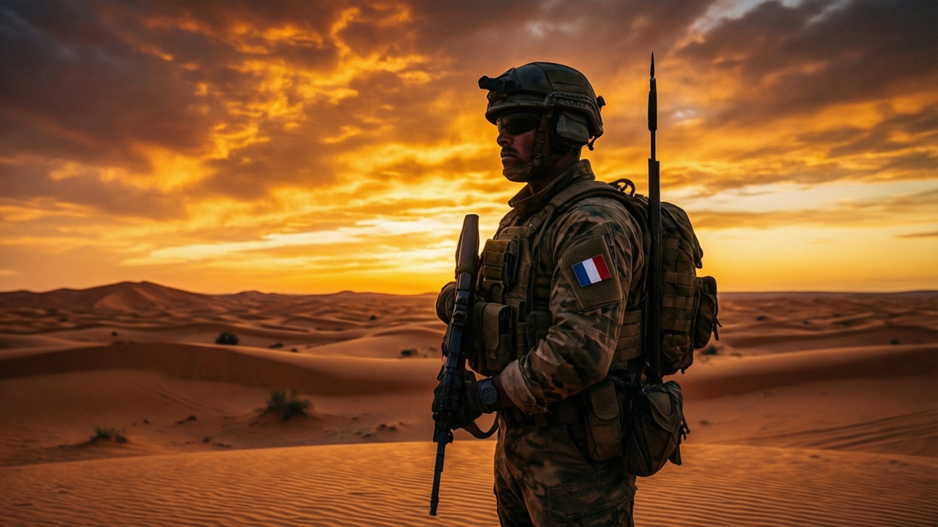 Legionnaire at Dusk by Wallpapers.art Studio