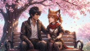 Legosi and Haru Cherry Blossoms
