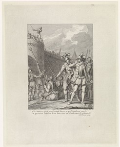 Leidenaren weigeren het door de Spanjaarden aangeboden brood, 1574