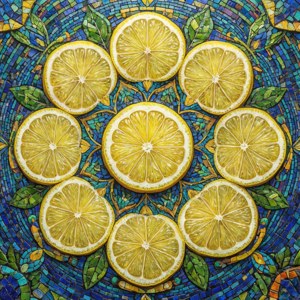 Lemon Mandala Mosaic