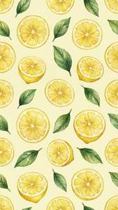 Lemon Pattern Aesthetic