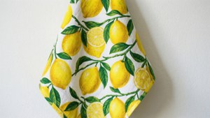 Lemon Pattern Tea Towel