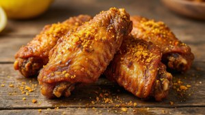 Lemon Pepper Wings Close-Up