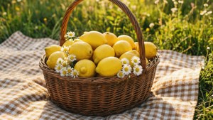 Lemon Picnic Basket