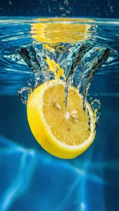 Lemon Ripple Abstract