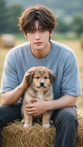 Lennie and the Puppy