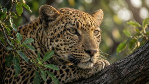 Leopard in the Delta