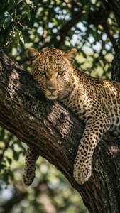 Leopard in Tree Serengeti