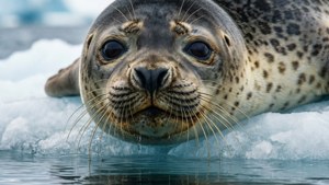 Leopard Seal on Ice