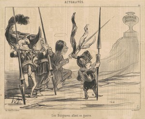 Les burgraves allant en guerre