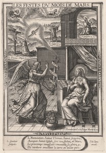 Les Festes du mois de Mars (March: The Annunciation)