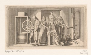 Les in de werkplaats van de mechanicus