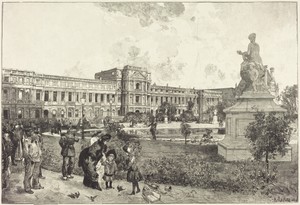 Les ruins du Palais des Tuilleries avant leur démolition