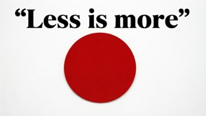Less Is More Red Circle