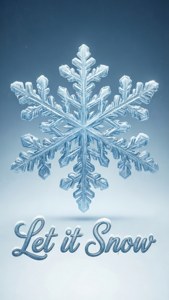 Let It Snow Typography