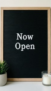 Letter Board Now Open
