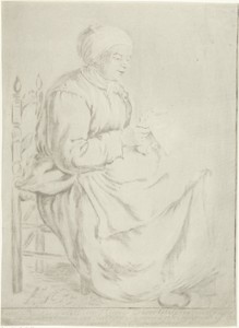 Lezende oude vrouw