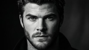 Liam Hemsworth Black and White