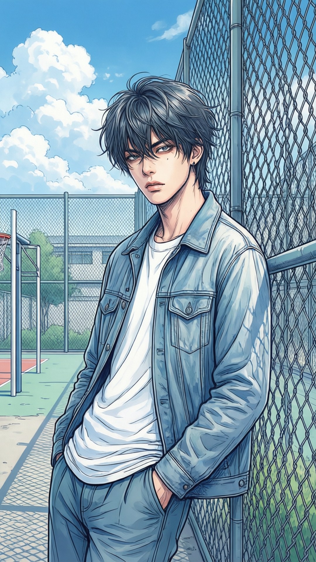 Liang's Cool Yard Moment by Wallpapers.art Studio