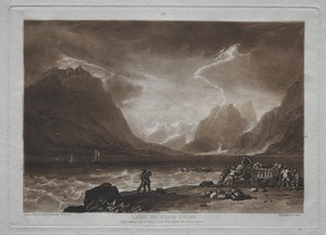 Liber Studiorum:  Lake of Thun, Swiss