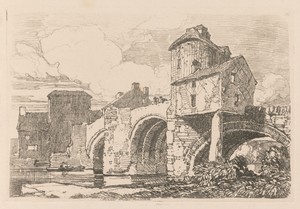 Liber Studiorum: Plate 26, Monnow Bridge, Monmouthshire