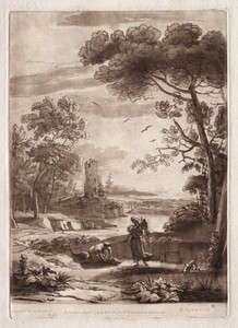 Liber Veritatis:  No. 50, A River Scene with Tobias and the Angel