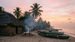 Liberia Fishing Village Dawn