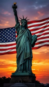Liberty and Flag