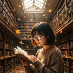 Library Autumn Afternoon