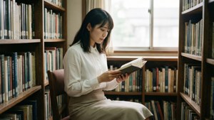 Library Bookworm Mai