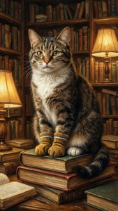 Library Cat Mittens