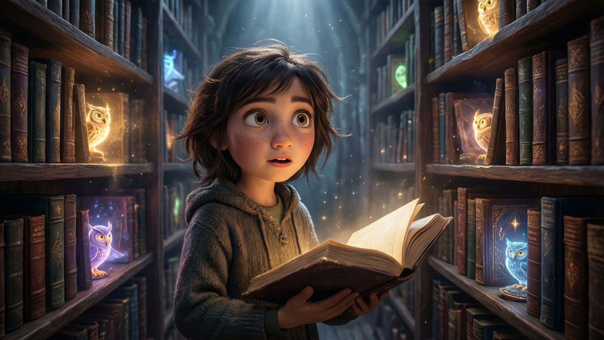 Library Explorer Luz by Wallpapers.art Studio