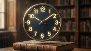 Library Floating Clock