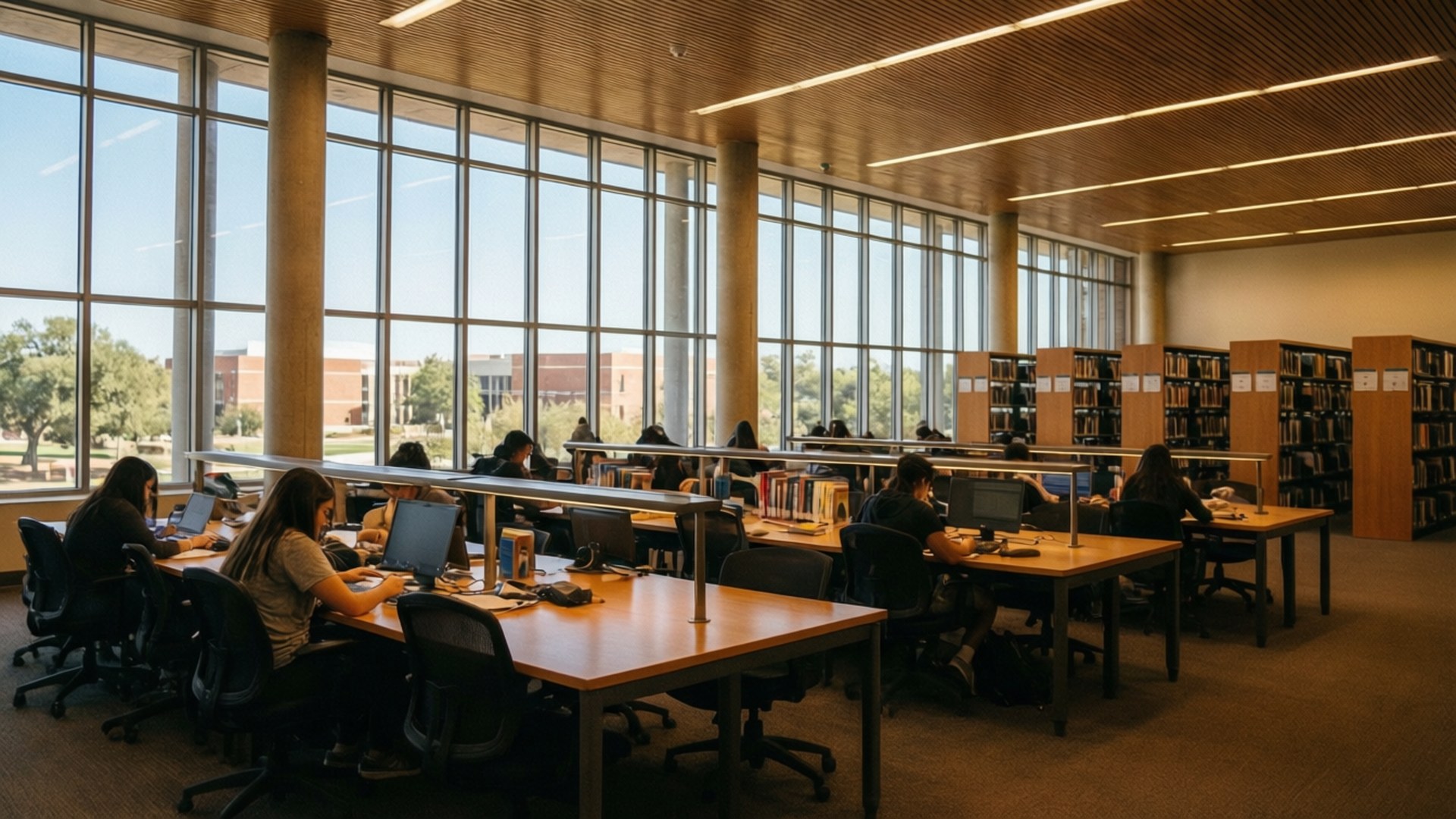 Library Focus by Wallpapers.art Studio