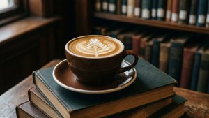Library Leaf Latte