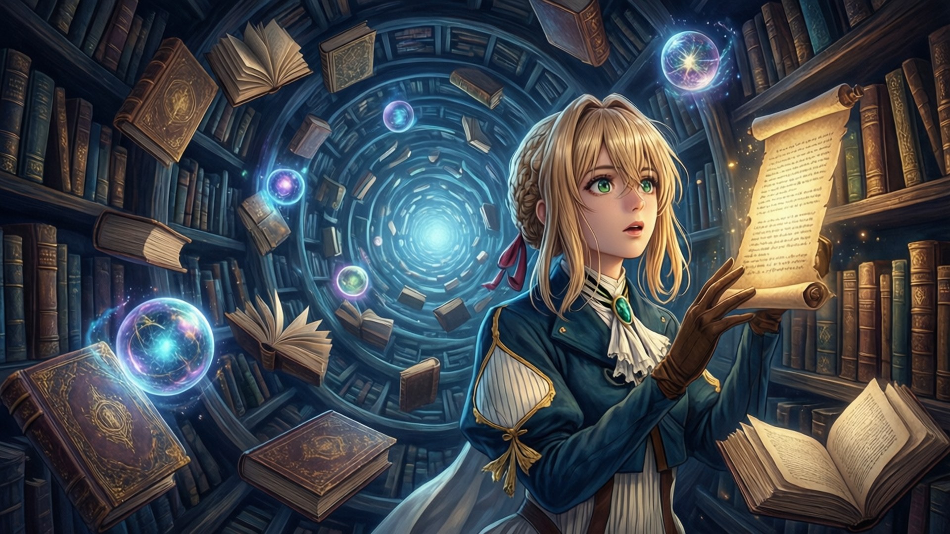 Library of Eternity by Wallpapers.art Studio