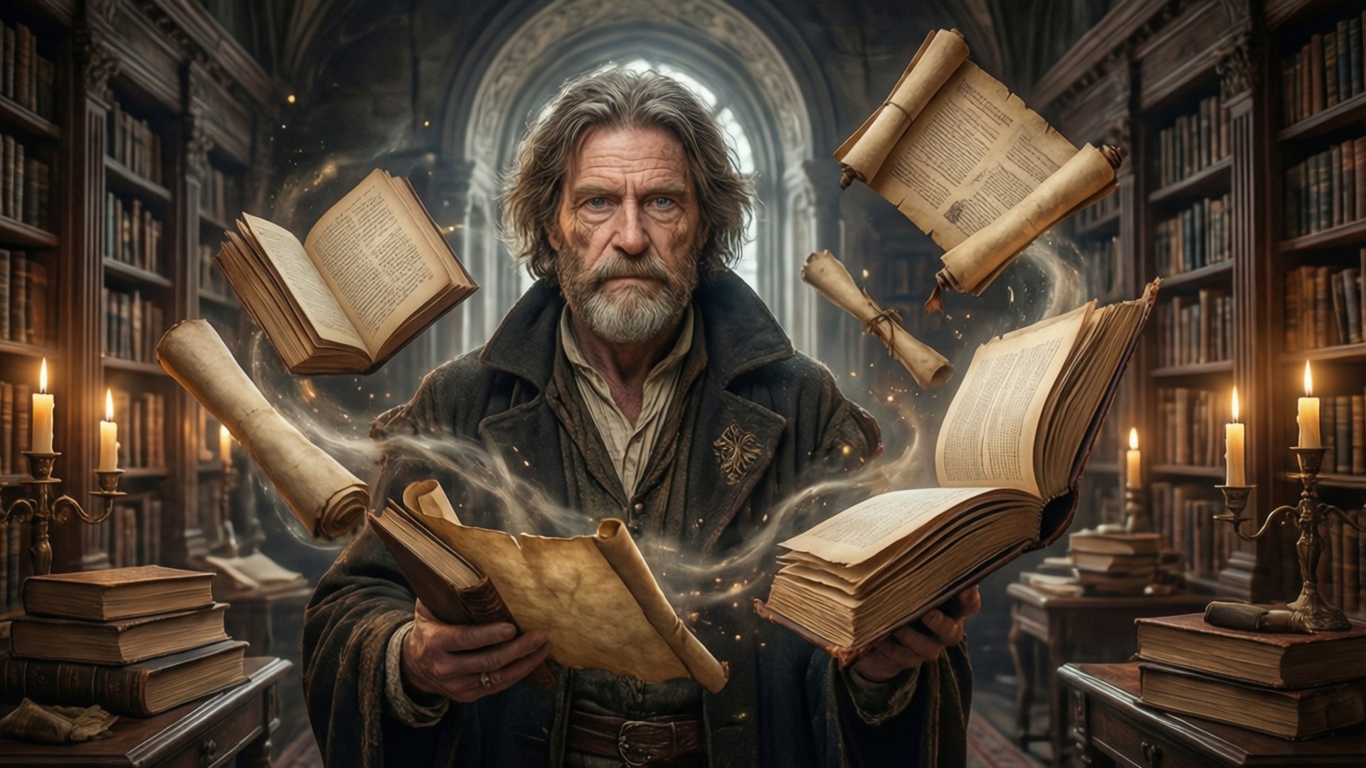 Library of Secrets by Wallpapers.art Studio