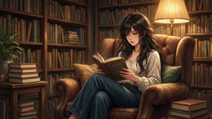 Library Reader Monika