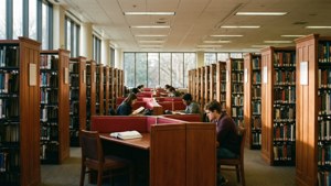 Library Study Scene
