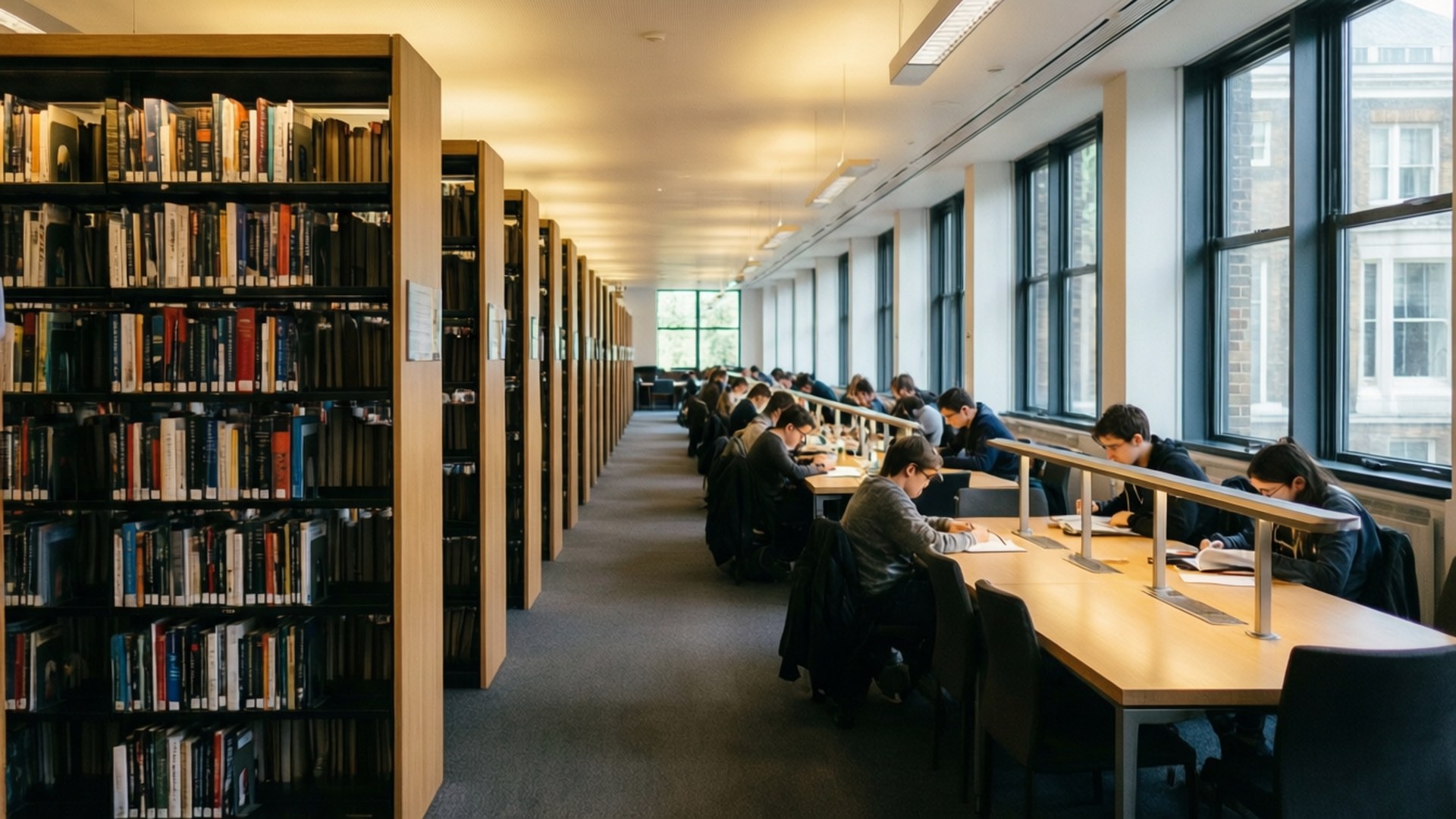 Library Study Space by Wallpapers.art Studio