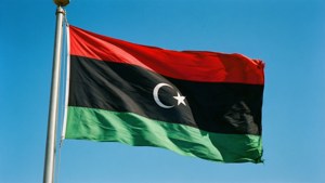 Libyan Flag Flying
